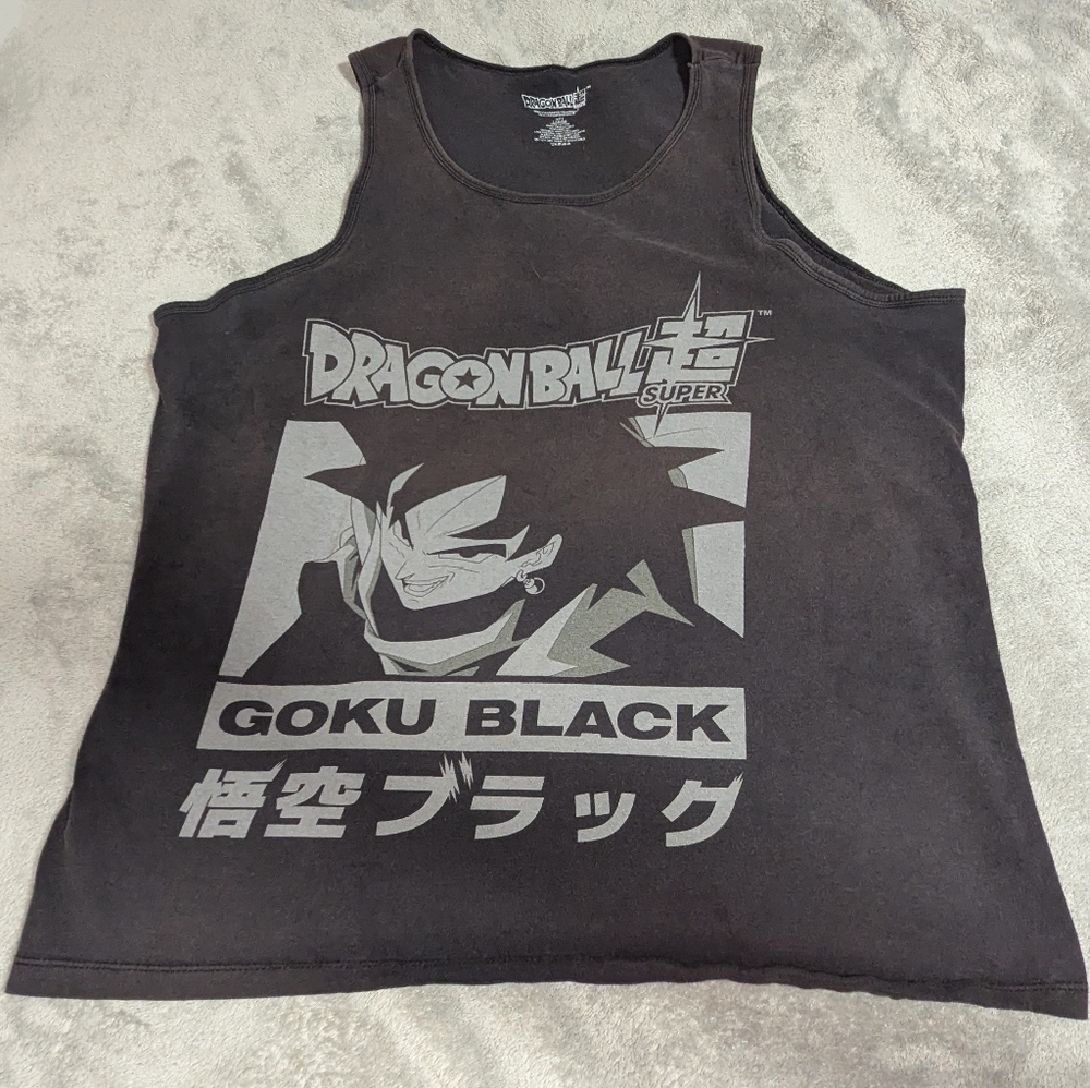 Dragon Ball Z Mens Tank Top Super Goku Black Large